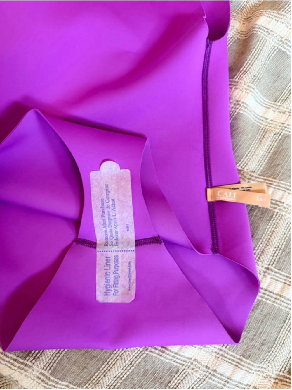 New Cali Dreaming High Neck One Piece Neoprene Swimsuit USA Ultra Violet S XS - Picture 5 of 7